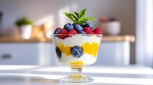 Greek Yogurt Lemon Curd Cups