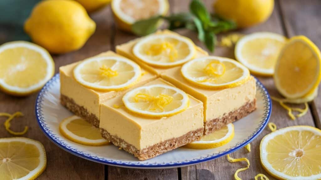 Lemon Cashew Cream Bars