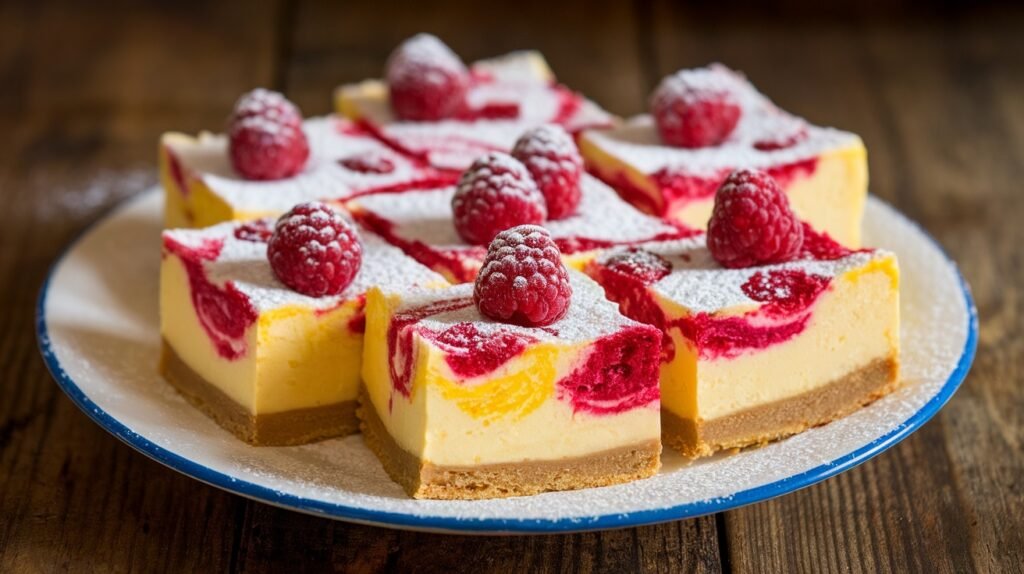 Lemon Raspberry Cheesecake Bars