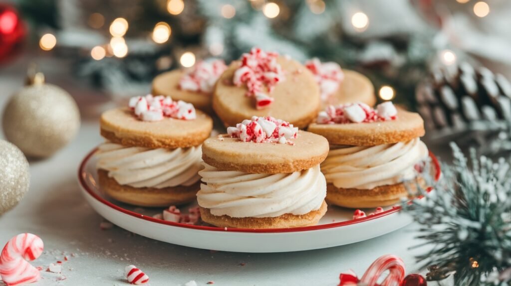 Mini Peppermint Nice Cream Sandwiches