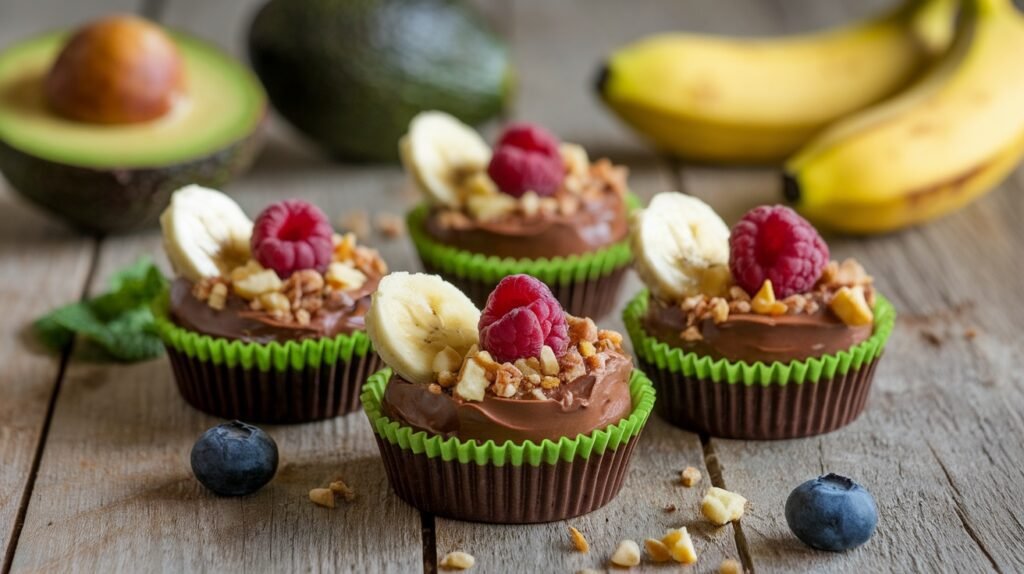 Avocado Banana Fudge Cups