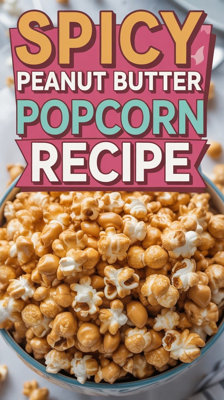 Spicy Peanut Butter Popcorn
