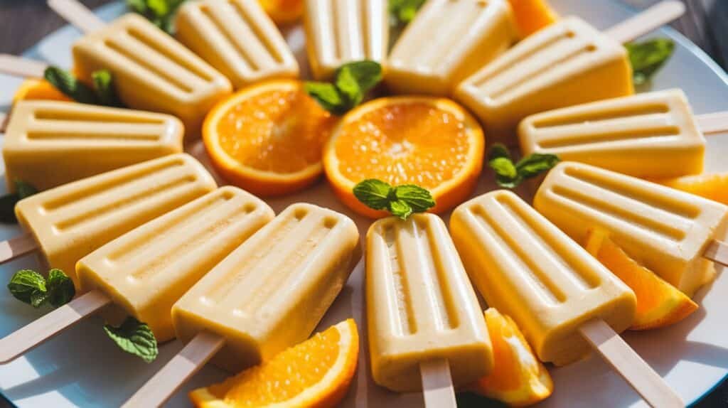 Creamy Orange Protein Pops