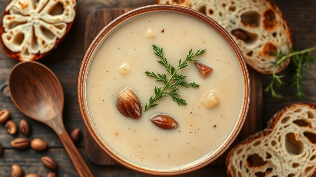 Creamy Parsnip and Chestnut Soup