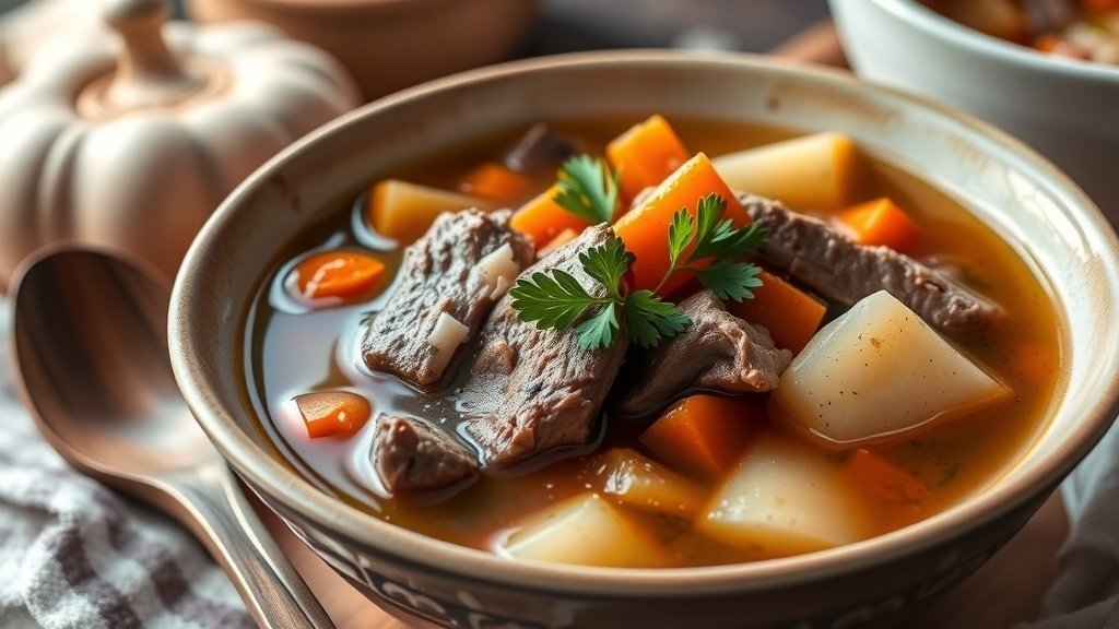 Rustic Venison and Root Vegetable Soup