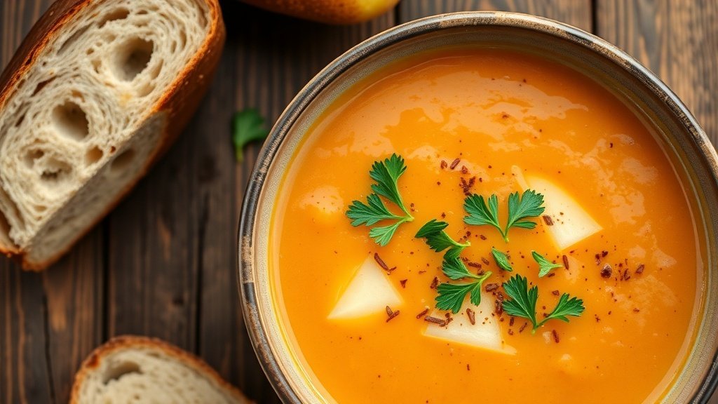 Creamy Butternut Squash and Pear Soup