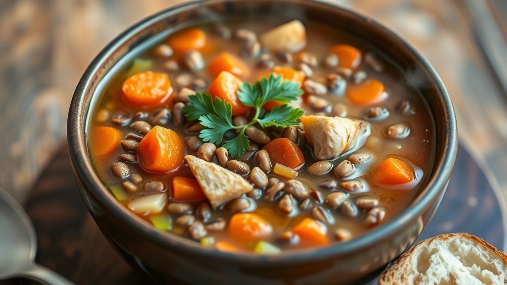 Hearty Turkey and Lentil Soup