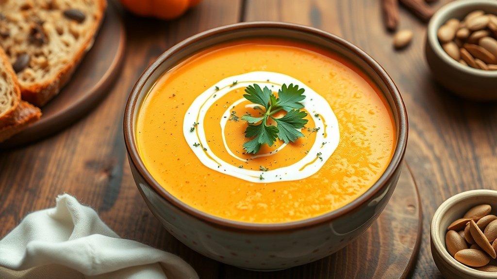 Spiced Pumpkin and Ginger Bisque