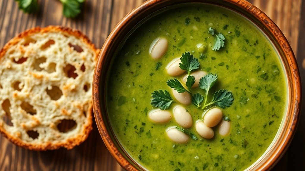 Creamy Spinach and White Bean Soup