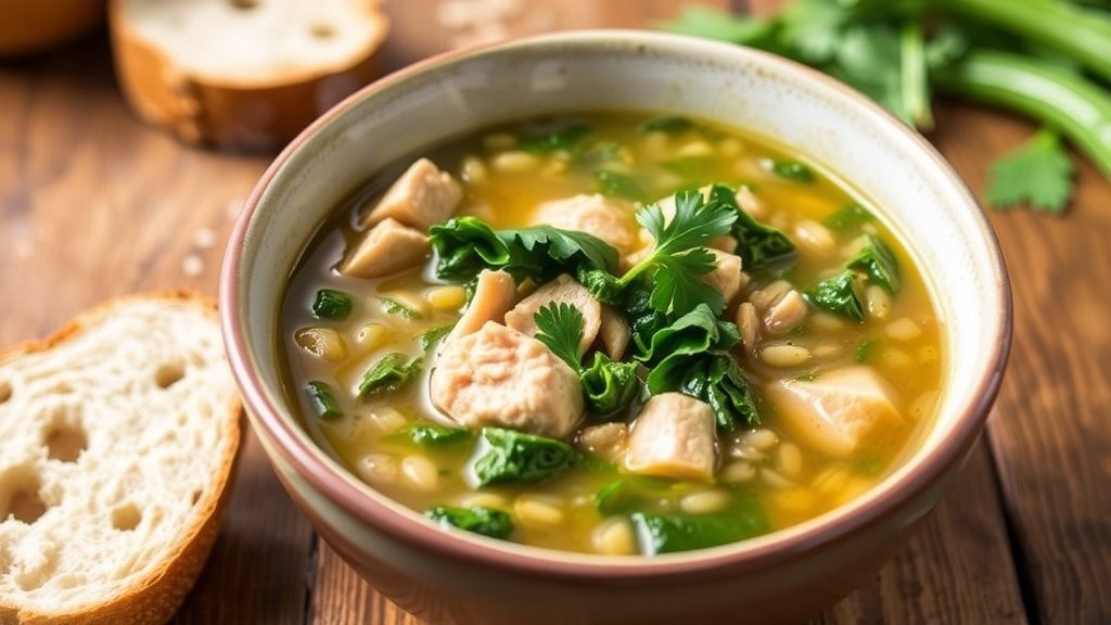 Rustic Turkey, Kale, and Barley Soup