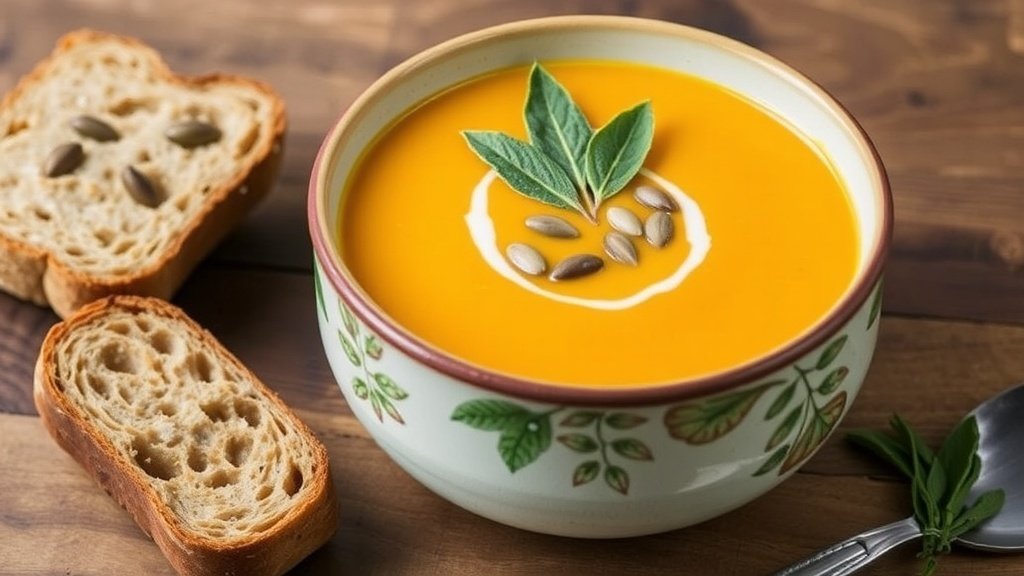 Creamy Pumpkin and Sage Soup