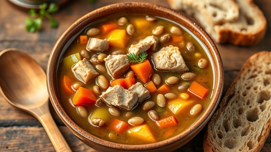 Rustic Pork and Lentil Soup