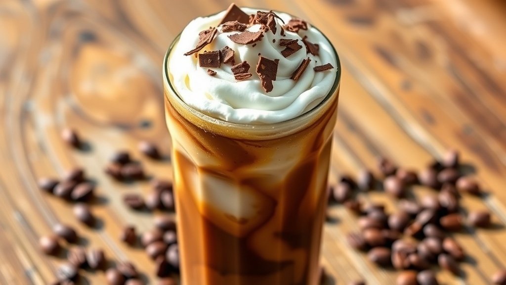 Mocha Hazelnut Swirl Iced Coffee