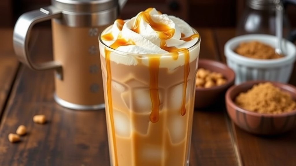 Maple Brown Sugar Iced Coffee Latte