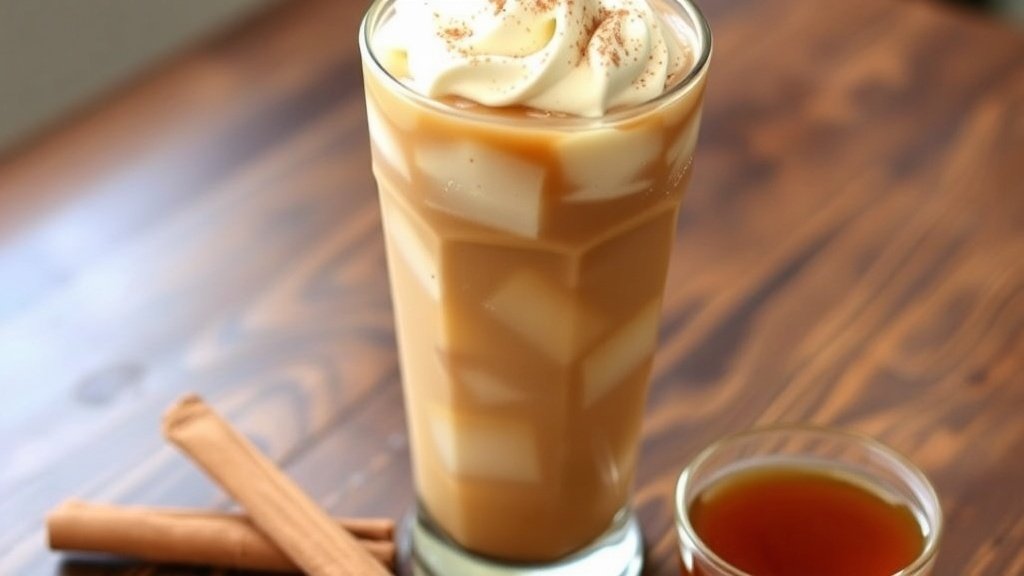 Cinnamon Maple Iced Coffee Latte