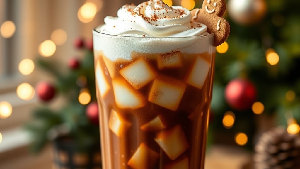 Mocha Gingerbread Iced Coffee