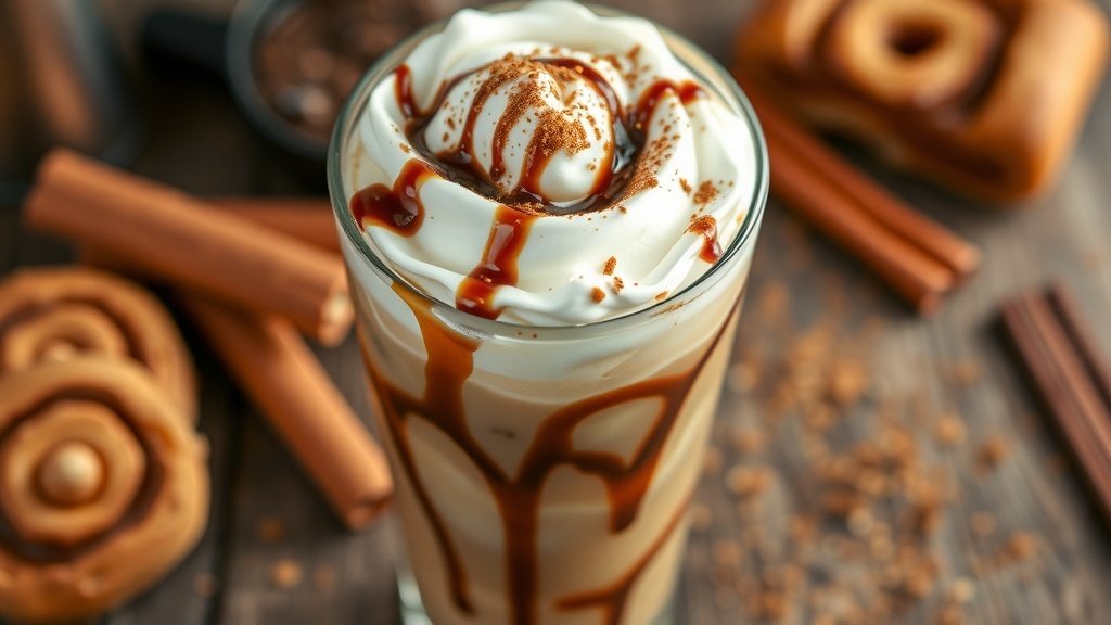Mocha Cinnamon Roll Iced Coffee