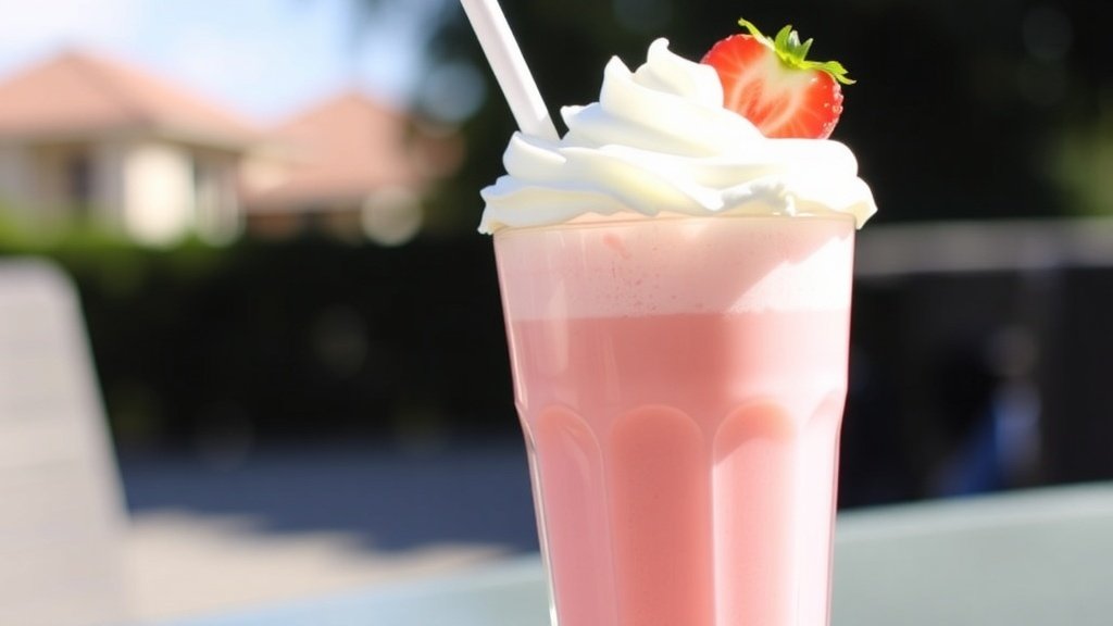 Strawberry Shortcake Iced Coffee Shake