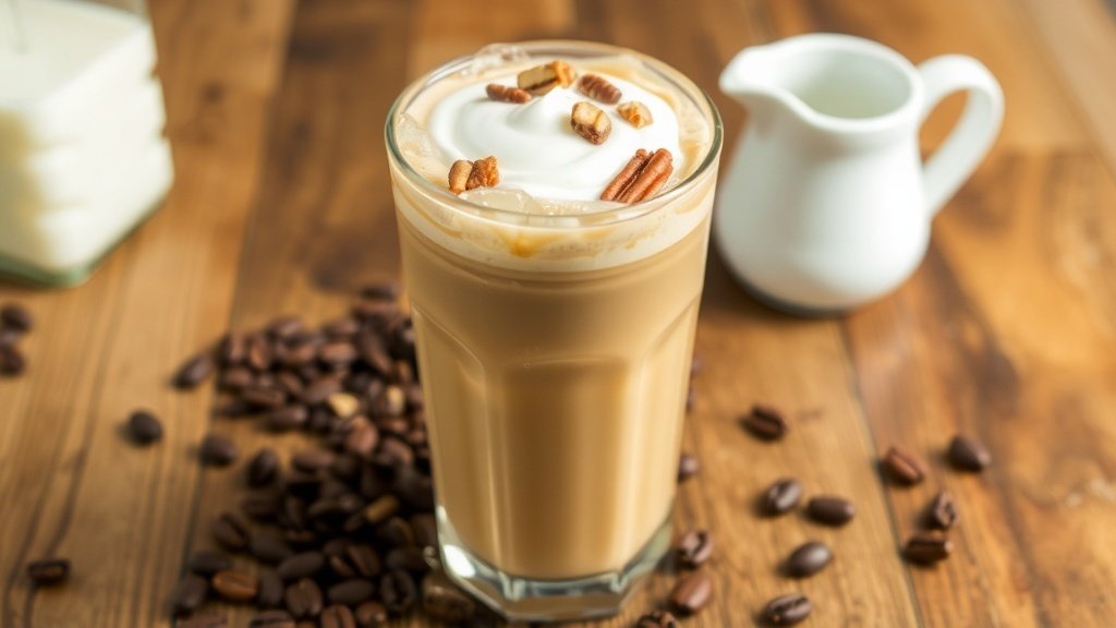 Brown Sugar Pecan Iced Coffee Latte
