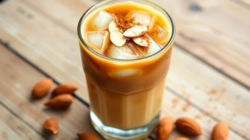 Vanilla Spiced Almond Iced Coffee