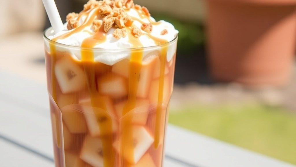 Caramel Nut Crunch Iced Coffee