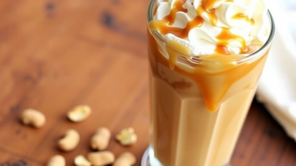 Peanut Butter Caramel Iced Coffee