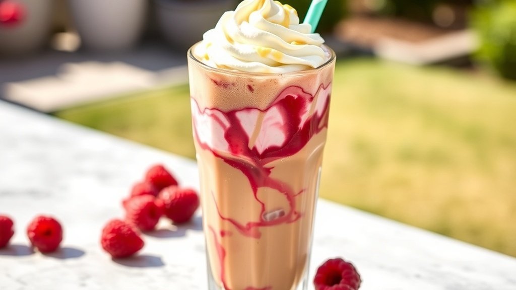 Raspberry White Mocha Iced Coffee