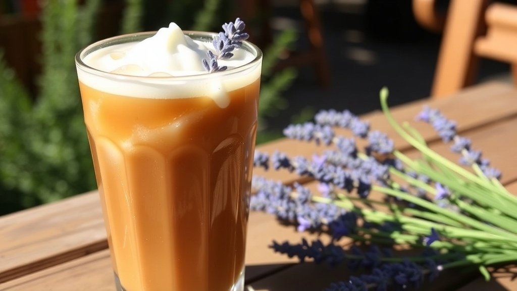 Honey Lavender Vanilla Iced Coffee