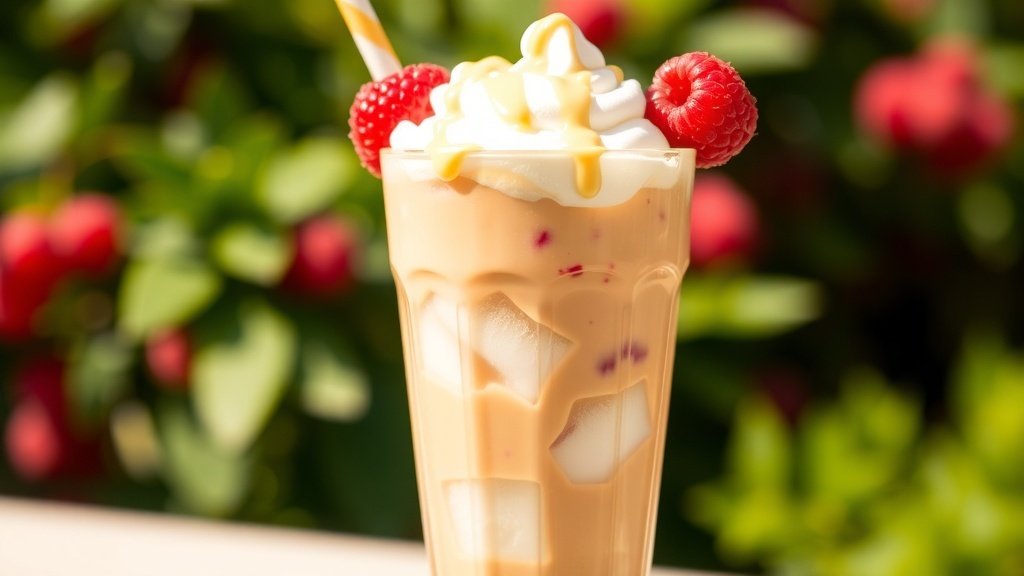 White Chocolate Raspberry Iced Coffee