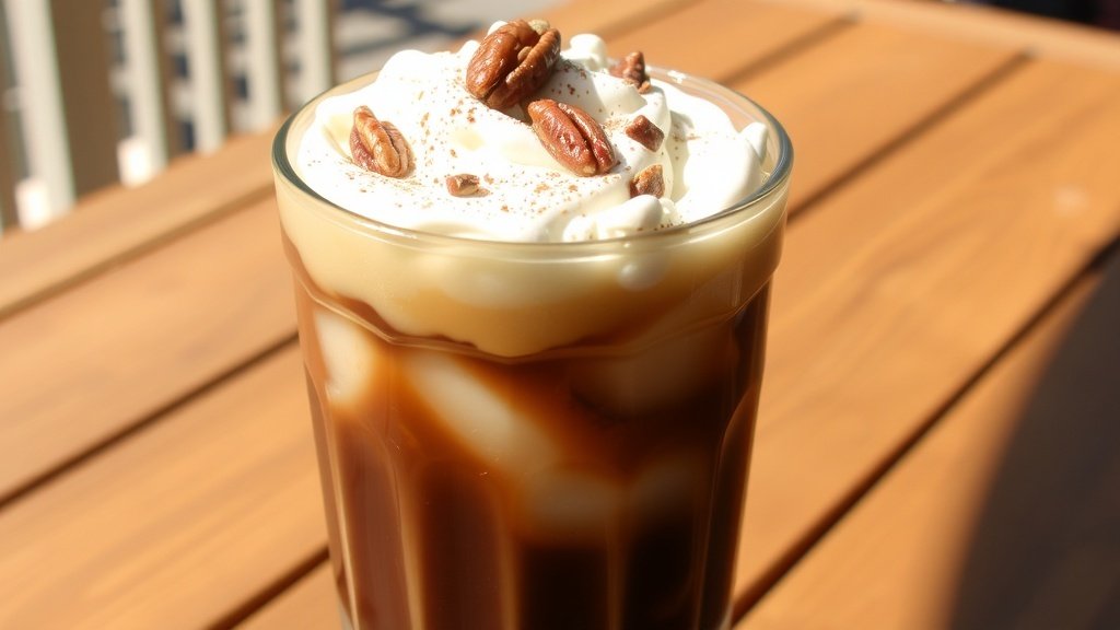 Mocha Honey Pecan Iced Coffee