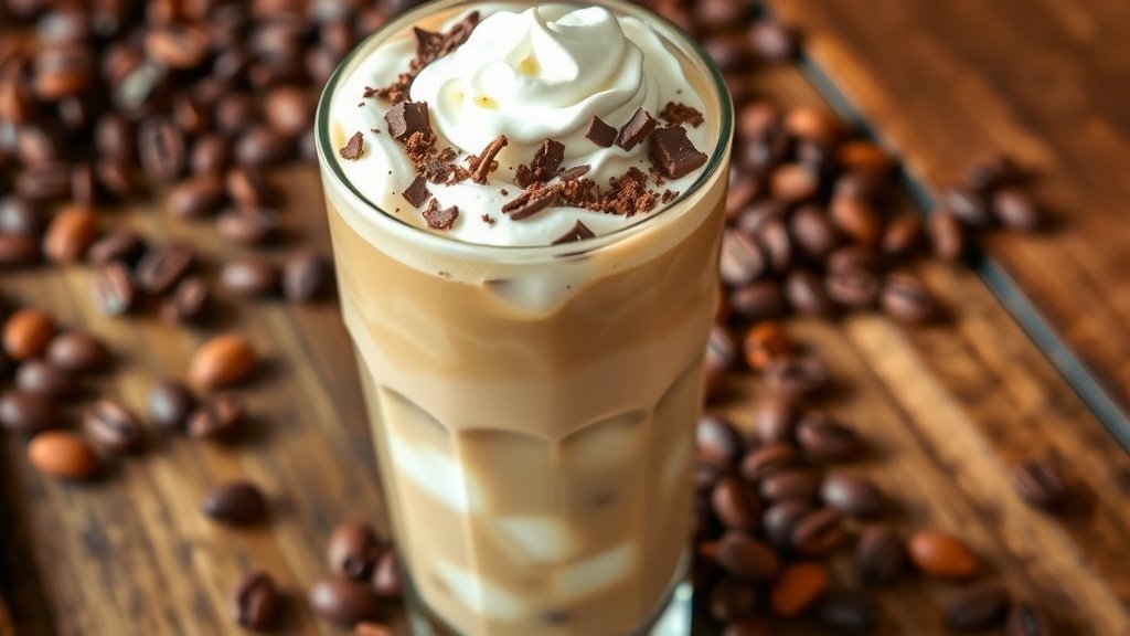 White Chocolate Almond Iced Coffee