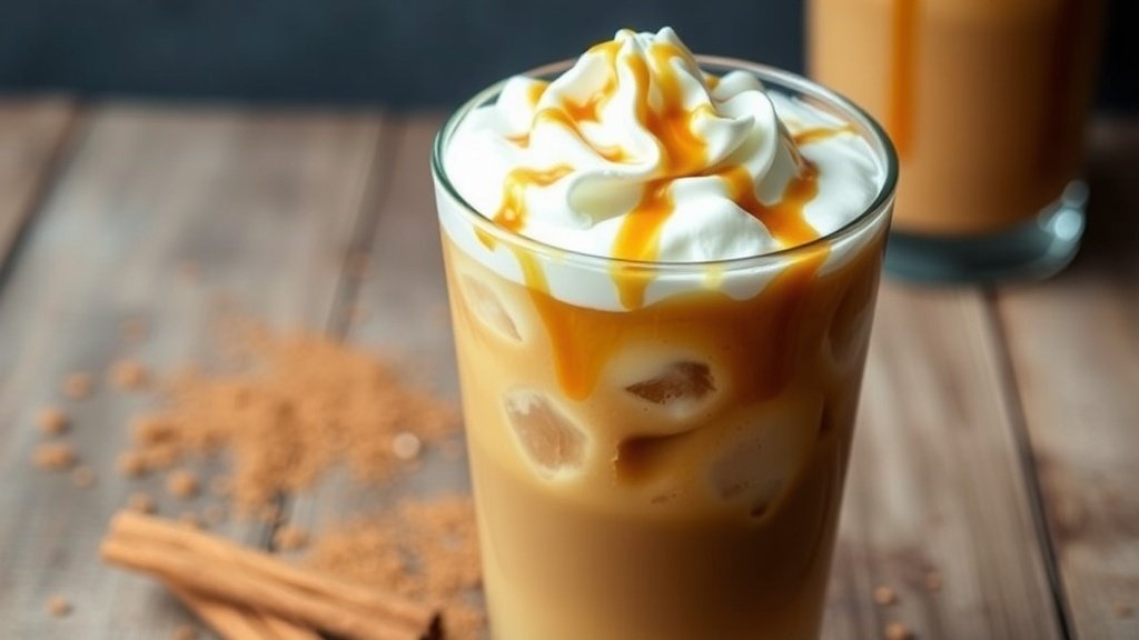 Cinnamon Dolce Caramel Iced Coffee