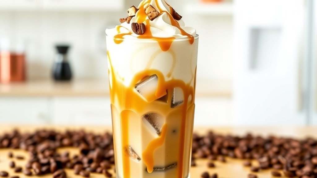 Almond Butter Caramel Iced Coffee