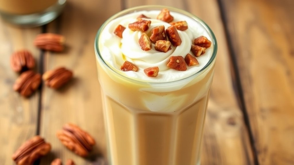 Toasted Pecan Iced Coffee Latte