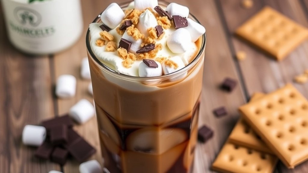 S’mores Inspired Iced Coffee Treat