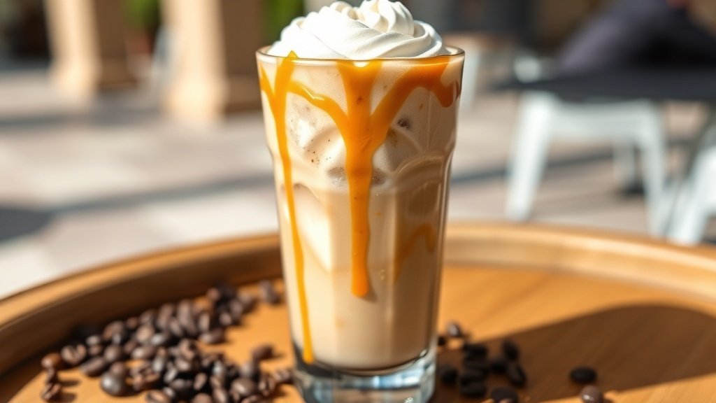 Creamy Caramel Swirl Iced Coffee