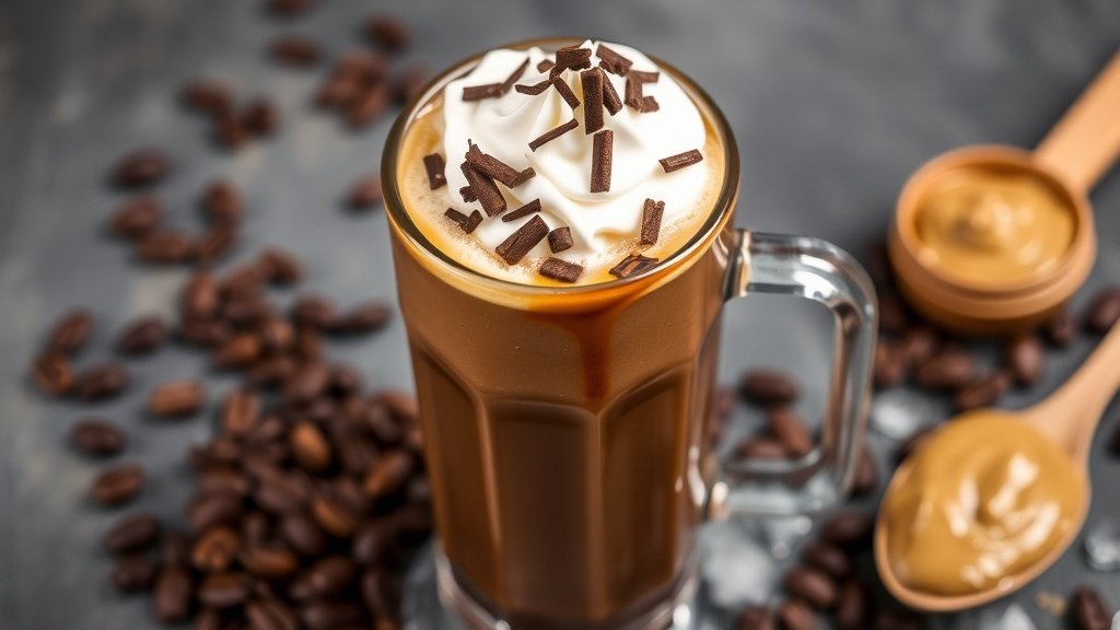 Chocolate Almond Butter Iced Coffee