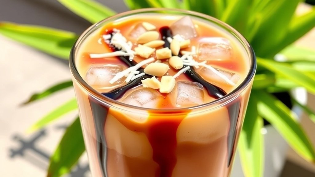 Coconut Almond Joy Iced Coffee