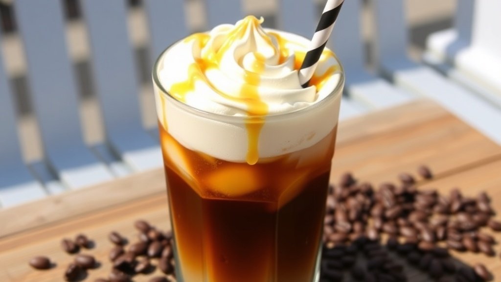 Vanilla Maple Cream Iced Coffee