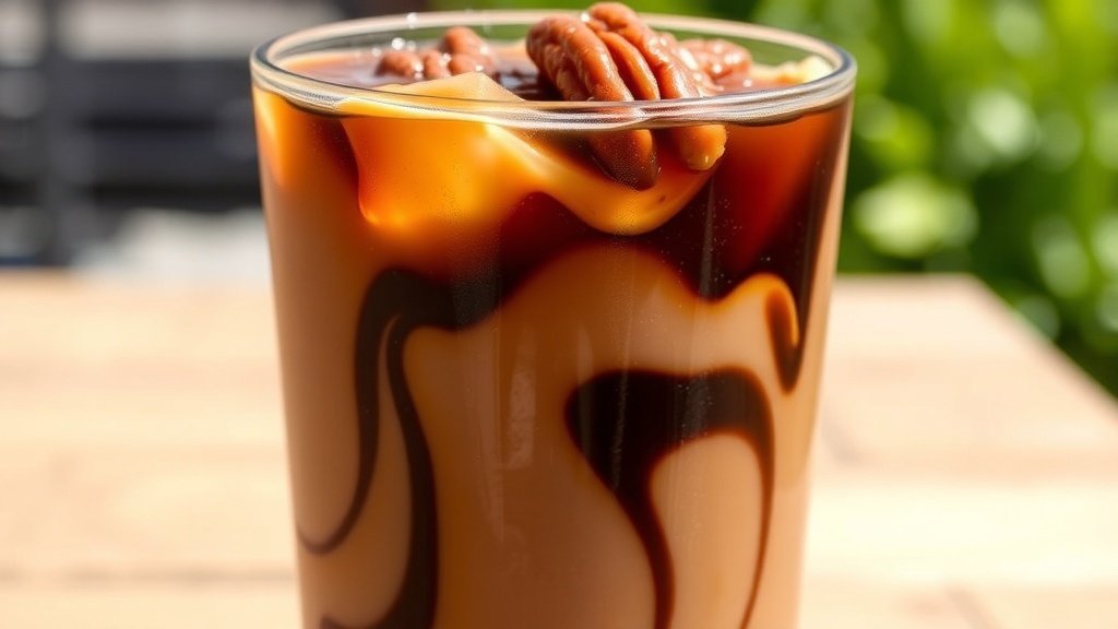 Caramelized Pecan Iced Coffee Bliss