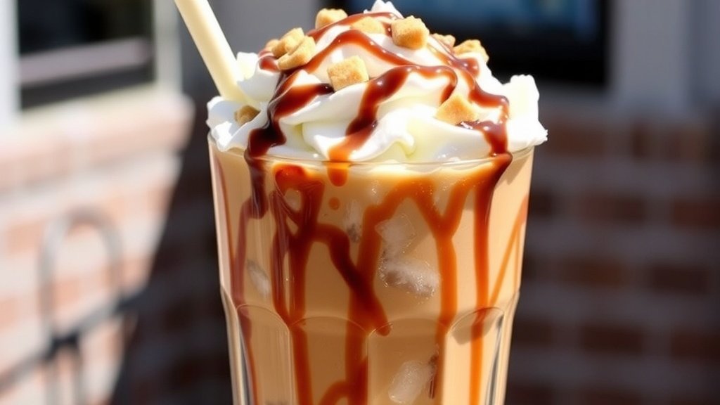 Chocolate Caramel Toffee Iced Coffee