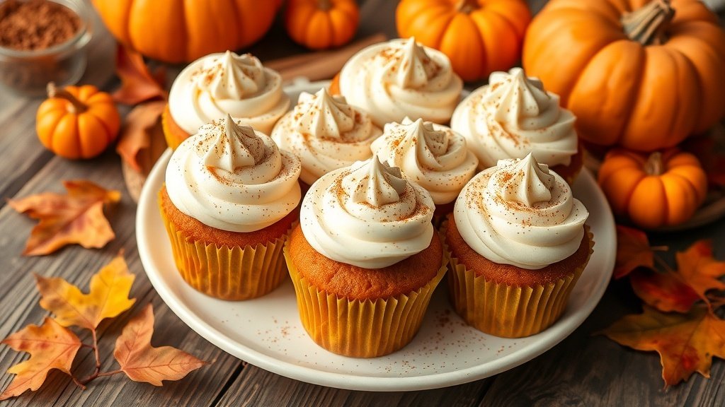 pumpkin spice cupcakes