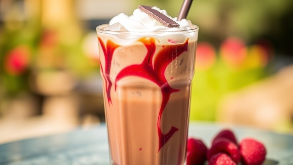 Chocolate Raspberry Iced Coffee