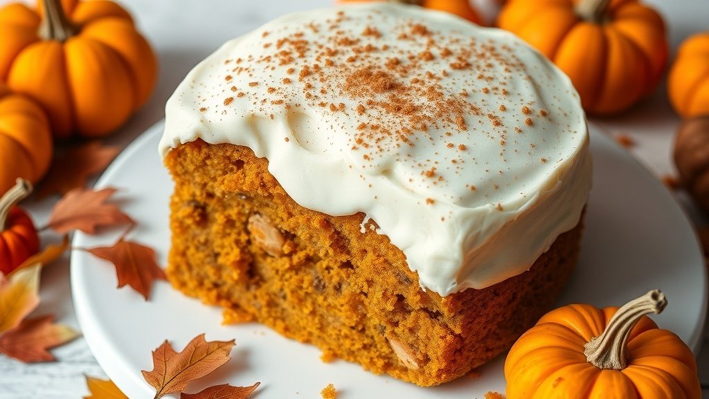pumpkin spice poke cake