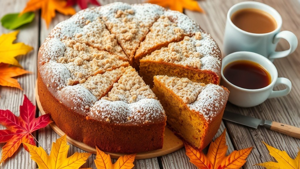 pumpkin spice coffee cake