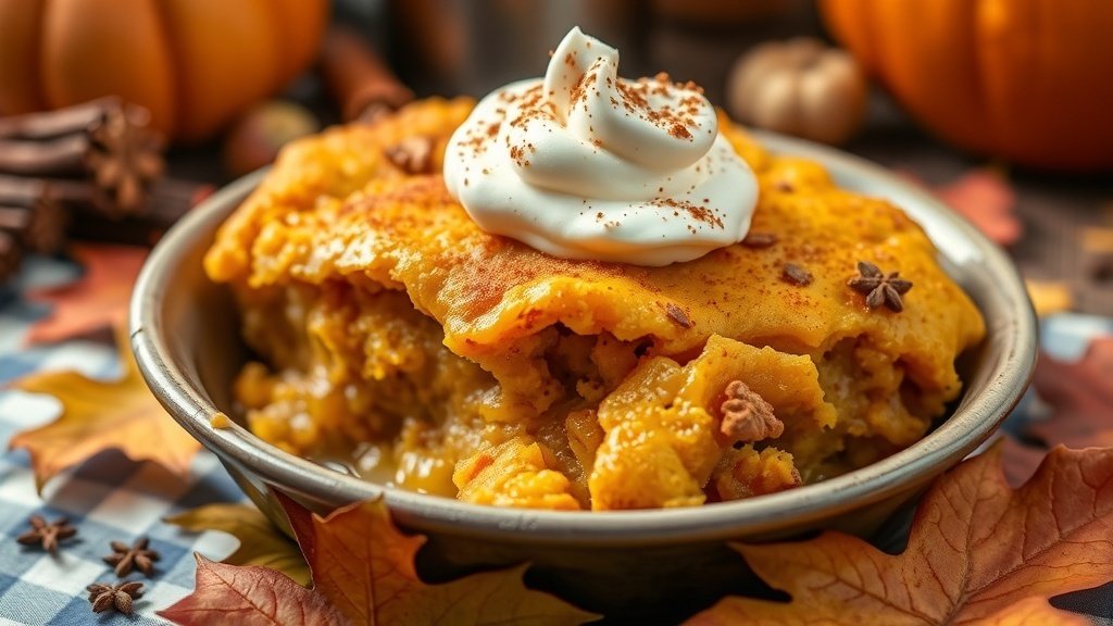 pumpkin dump cake recipe with spice cake