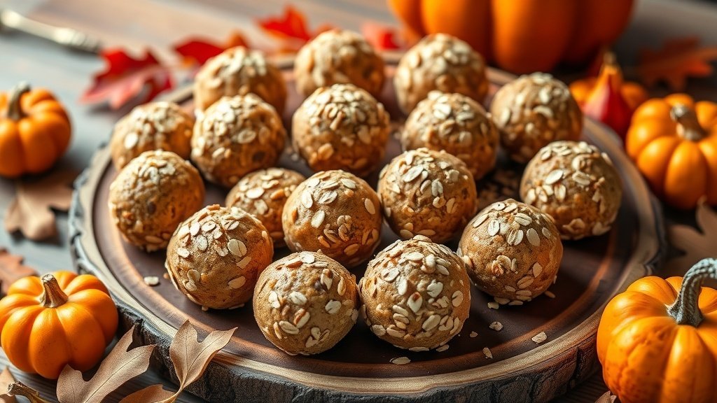 pumpkin spice energy balls