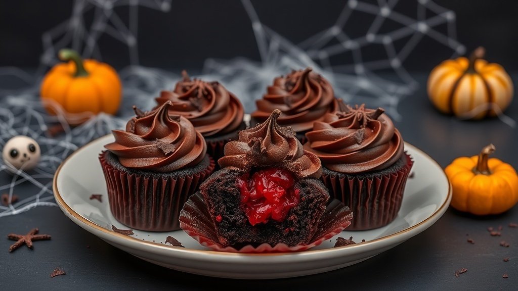 Vampire Bite Cupcakes