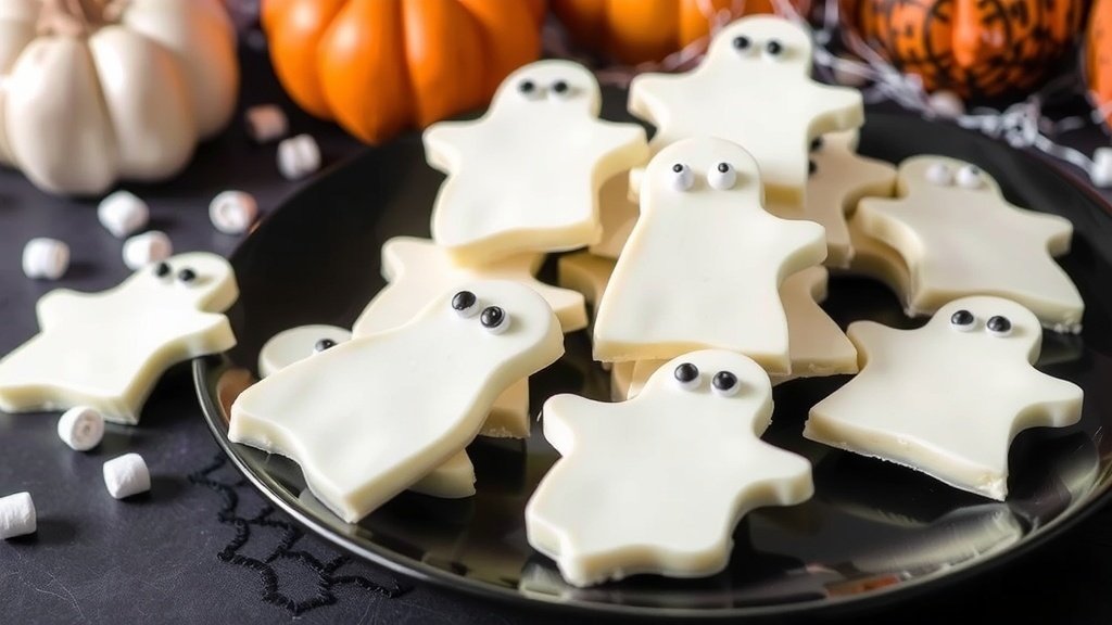 Ghostly White Chocolate Bark