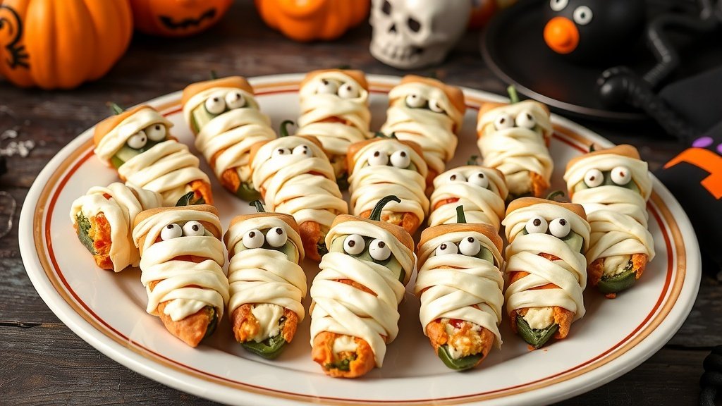 Mummy Jalapeño Poppers